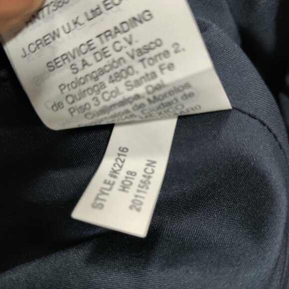 J. Crew Cozy Navy Blue Soft Plush Faux Fur Zip Up Vest Women's Size Medium - Picture 7 of 10